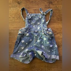 overalls girls 6/6X star print cat & jack